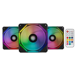 Kit Fan / Ventoinhas Pichau Gaming Wave RGB 3x 12 cm + Controle, NOVO