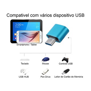 Adaptador OTG para Samsung Galaxy A11 - Conversor USB-C / USB (3)
