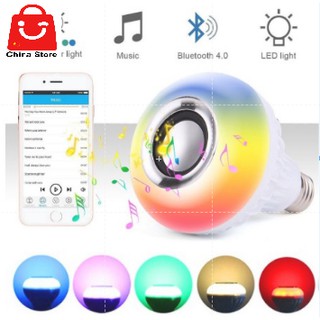 Lâmpada Luz Led Colorida 16 Cores 12w Com Caixinha de Som Bluetooth 2 em 1 Music Bulb + Controle Remo (1)