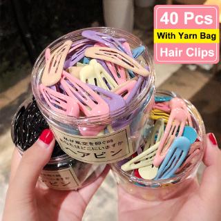 INS Fashion Candy Water Drop Hair Clips For Ladies/Metal BB Hairpin Baby , Crianças/Mulheres Sweet Korean Snap Barrette Alfinetes Diários Para Cabelos/Meninas Basic Trendy Accessories/With Yarn Bag (1)