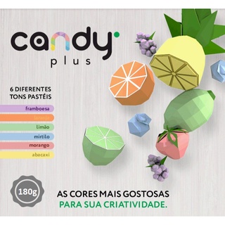 Papel Color Plus - Linha Candy A4 180g - A4 - 30 folhas