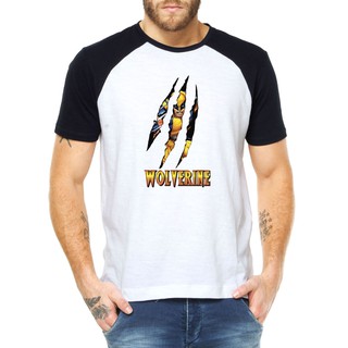 Camiseta Wolverine marvel x men adulto e infantil