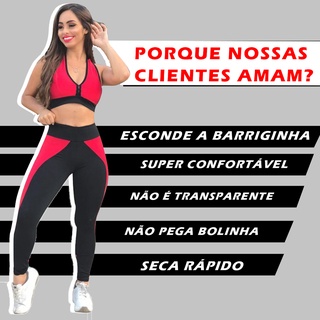 Conjunto Feminino - Calça Legging e Top Fitness - Roupas Academia (2)