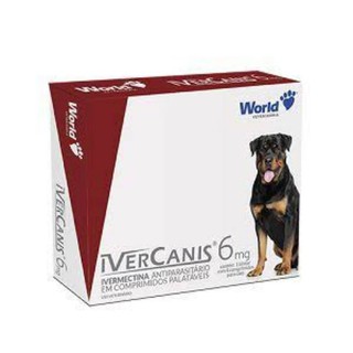 Ivercanis 6mg Combate pulgas, carrapatos e sarnas 4 comprimidos