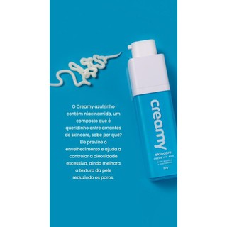 Creme facial AHA Ácido Glicólico Creamy skincare 30g azul (9)
