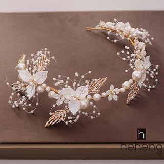 Tiara De Noiva Com Pérolas De Luxo Europeu E Americano Com Diamante / Acessórios De Casamento