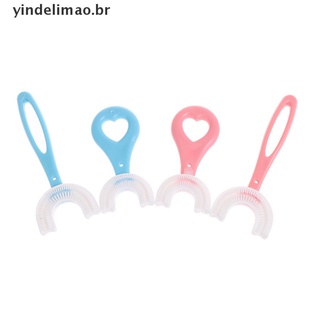 (Yindelimao) Escova De Dentes Infantil Em Formato De U Com Dentes Para Limpeza Dos Dentes (Br) (7)