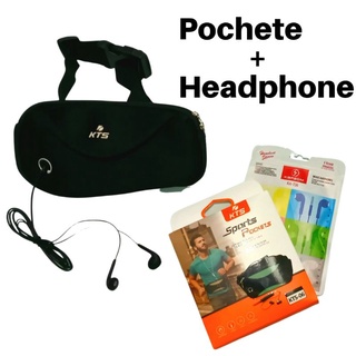 Pochete Sports Pockets Kts KTS-06 + Headphone