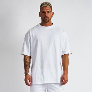 Muscleguys Oversized T shirt Men Gym Bodybuilding Fitness Loose Casual Lifestyle Wear T-shirt Streetwear Hip-Hop Tshirt