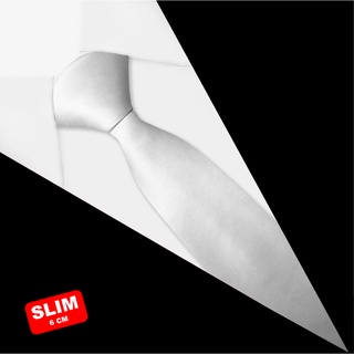 Gravata Slim Lisa Branca - Z3EU15