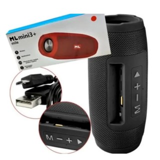 Caixa caixinha som ML Charge mini 3+ com Bluetooth portátil sem fio