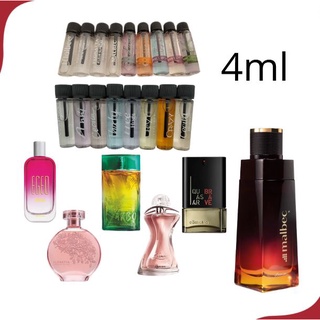 Perfumes O Boticario 4 ml Malbec X / Egeo / Floratta / Glamour / escolha o seu