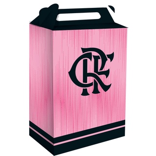 Caixa Surpresa Cubo Festa Flamengo Rosa - 8 unidades - Rizzo
