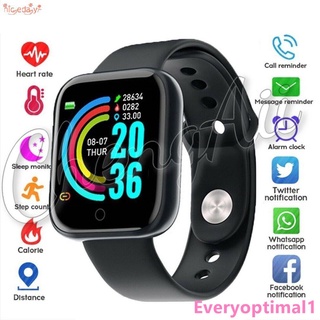 Promotion Y68 D20 Relógio Smart Watch com Bluetooth USB com Monitor Cardíaco Smartwatch Relogio AMIGOA(can't make phone calls)