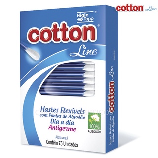 Hastes Flexíveis Cotton Line 75 Unidades *PROMOÇÃO*