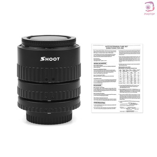 PR*SHOOT XT-365 Auto Focus AF Macro Extension Tube Adapter Ring Set 12mm 20m 36mm for Nikon F-mount AF Lens for Nikon (8)