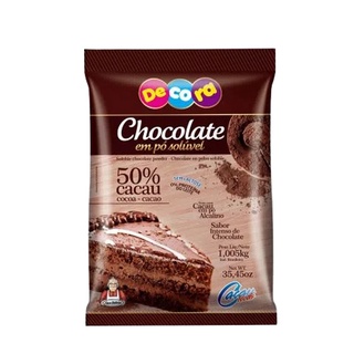 CHOCOLATE EM PÓ SOLÚVEL 50% DECORA 1,005 KG - CACAU FOODS (4)