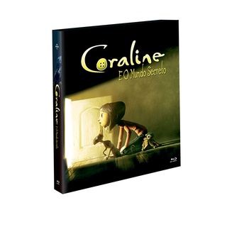 Blu-ray 2d + 3d Coraline E O Mundo Secreto – Edição Especial Com Luva - Novo Lacrado