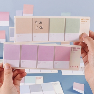 80 Folhas Notas Adesivas Coloridas Coreanas/Artigos De Papelaria Estudante