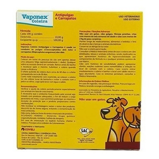 Coleira Para Caes Anti Pulgas E Carrapatos Vaponex Kit C 2 (4)