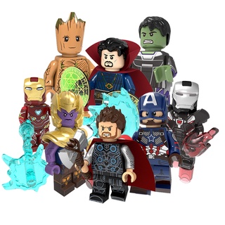 Boneco Marvel Minifigures Groot Blocos Brinquedos