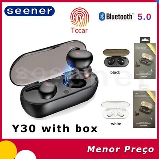 【seener】 Y30 Fone De Ouvido Sem Fio Com bluetooth tws 5.0 Para android ios Microfone