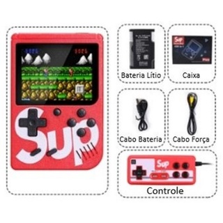 Mini Game Sup com Controle para 2 Jogadores 400 Jogos Cores Sortidas