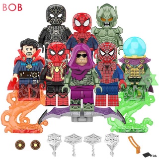 Brinquedos De Blocos De Construção Legoing Minifigurre Superhero Spider Man Series