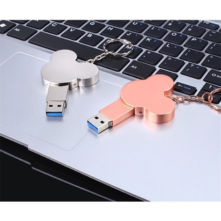 USB 2.0 Bonito De Metal Mickey Mouse Flash Drive Com Armazenamento Portátil Pen 1GB Gb 4GB 8 2GB 64 32 16GB 128GB COD