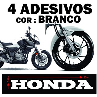 4 Adesivos Honda Aro Moto Cg Titan Twister