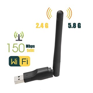 Adaptador USB 2.0 WiFi Sem Fio Ralink MT-7601Card 802.11 b/g/n Com Antena Rotativa E Pacote De Varejo XC1290 (7)