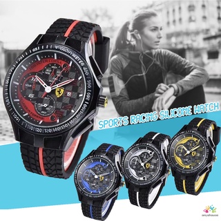 Relógio De Silicone Moda Sports Racing Watch Business Casual Vestido Pulso Confortável Corrida De Esportes De Negócios Dos Homens Das Mulheres