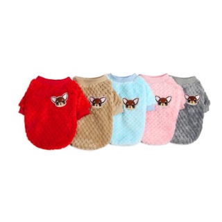 Plush Winter Warm Pet Clothes for Small Dogs and Shih Tzu Chihuahua Bulldog Teddy Coat.