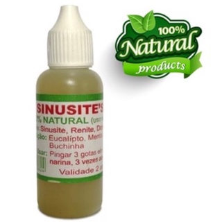 Composto Sinusite 100% Natural para, Rinite, Dor de Cabeça e Sinusite 30ml