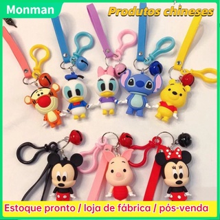 Chaveiro Com Pingente Mickey Minnie Donald Pato Pooh Stitch 7IjD