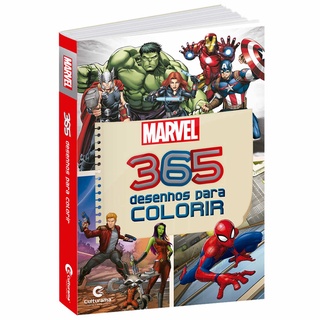 Livro 365 Desenhos Para Colorir Heróis Vingadores Marvel Culturama Infantil Educativo