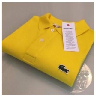 Camisa Polo Lacoste Amarela Masculina P M G GG 100% algodão Promoção - Cores exclusivas 2022 - Confira já !!