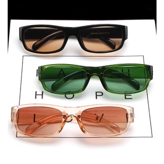 Retro Mulheres Quadrados Óculos De Sol Da Marca Do Vintage Pequeno Retângulo Óculos De Sol Óculos Verdes Para Senhoras