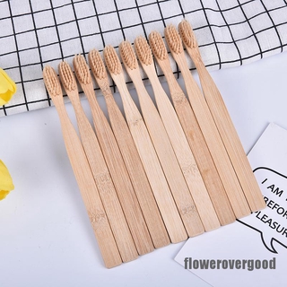 10pcs/oral health low carbon environmental protection bamboo charcoal toothbrush