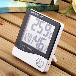 Termo Higrômetro Medidor Temperatura Umidade Relógio Digital Garantia Lucky Bazar