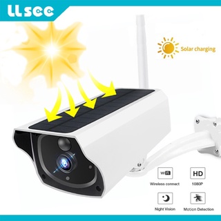LLSEE Câmera De Segurança solar 1080P WiFi PIR AI Inteligente Alta Definição Visão Noturna IP Vigilância De Listagem intercom Remoto