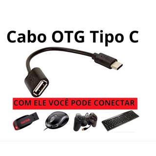 kit 3 Cabos Otg tipo-c V8 Adaptador Tipo C Pen Drive Usb Original - V8