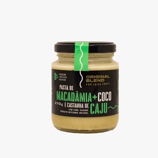 Pasta De Macadâmia, Coco E Castanha De Caju Vegano 210g