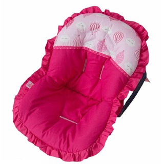Capa para Bebê Conforto Balões Pink com Rosa Menina