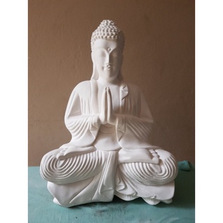Buda meditando na flor de lótus 40 cm