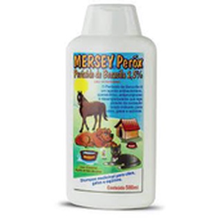 Mersey Peróx Shampoo Mersey Peróx Benzoila Dermatite Seborréia Caspa Cães e Gatos 500ml