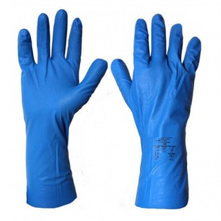Luva De Nitril Latex Azul Verde Multiuso Para Proteção e Segurança Das Mãos 1 Par Melhor que Latex TAMANHO G (1)