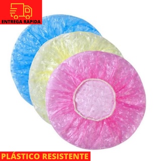 Kit 3 Toucas Para Banho Plástico Coloridas Promoção (6)