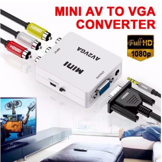Mini Adaptador Conversor De Av Para Vga - Av2vga (1)