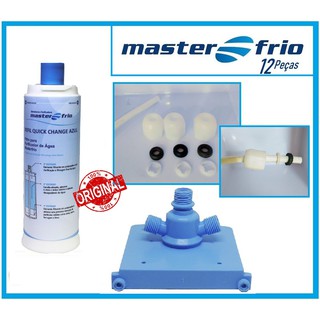 Filtro Master Frio Azul e KIT CONEXÕES C/ Suporte Azul